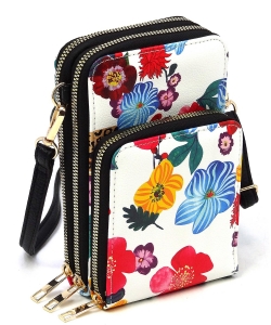 Crossbody Cell Phone Bag AD081 FLORAL